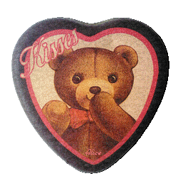 bisou ourson coeur